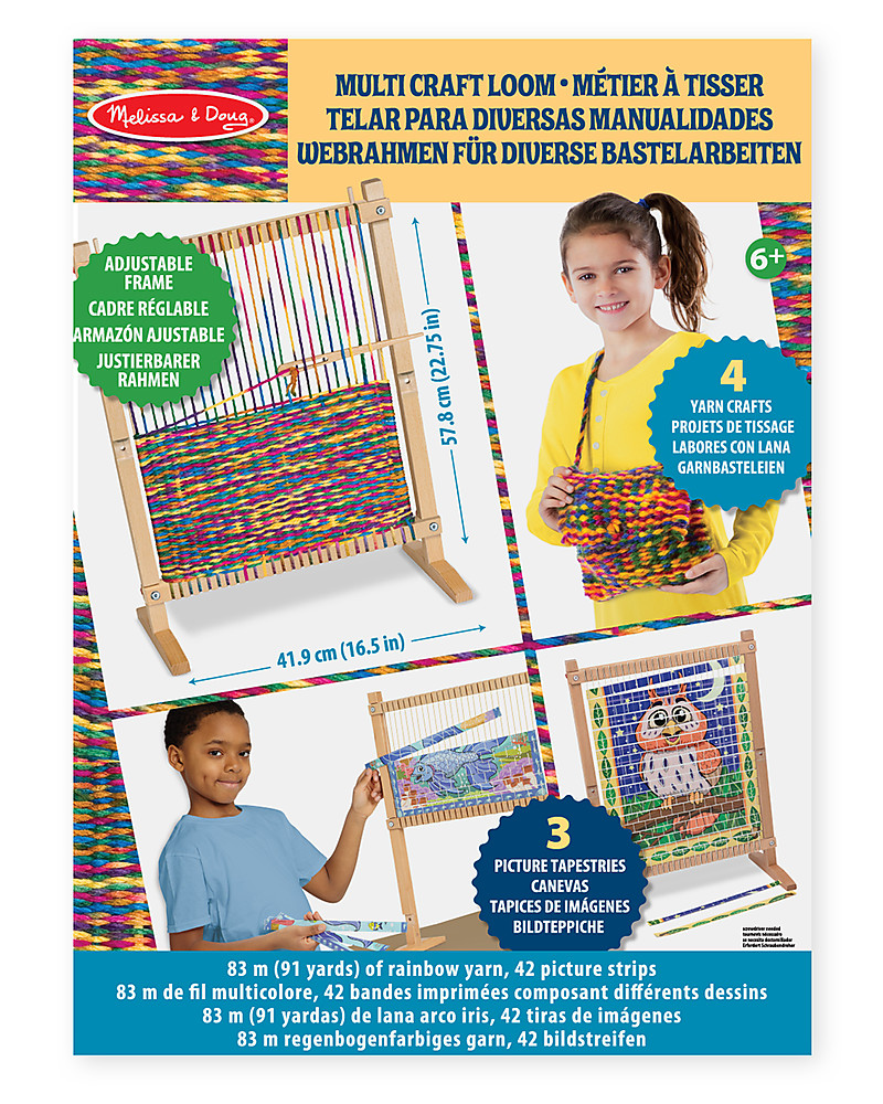 Melissa \u0026 Doug Wooden Multi-Craft Loom 